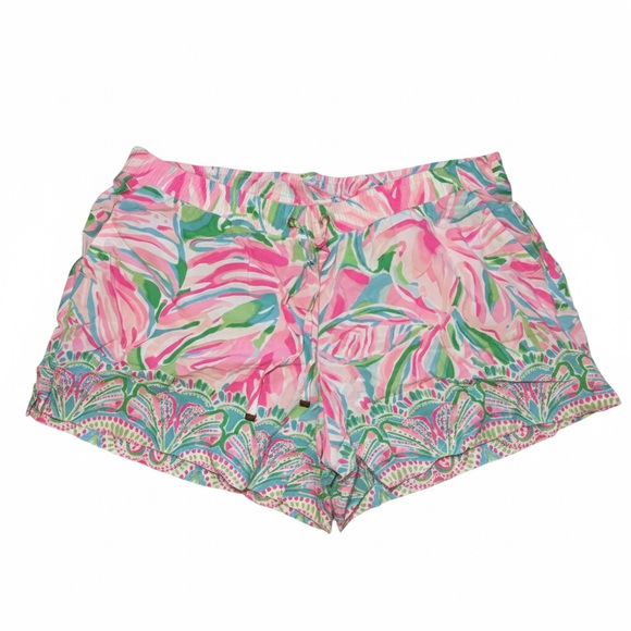 Lilly Pulitzer Pants - Lilly Pulitzer Katia Shorts Croc My World Print | Large